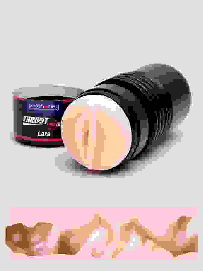 THRUST Pro Ultra Lara Self-Lubricating Realistic Vagina Cup, Flesh Pink, hi-res